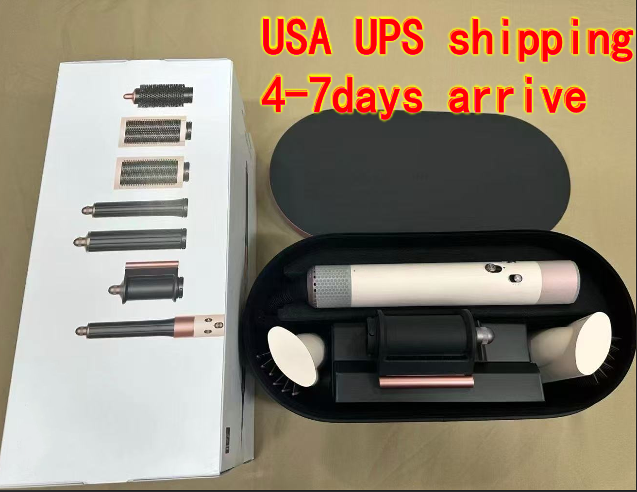 Designer luxury Air HS09 HS05 HT01 HD08 Curler Hair dryer straightner Curling iron Multi Function for Women Hair Tool 7-in-1 comb bush wrap with Retail box bag 6 colors