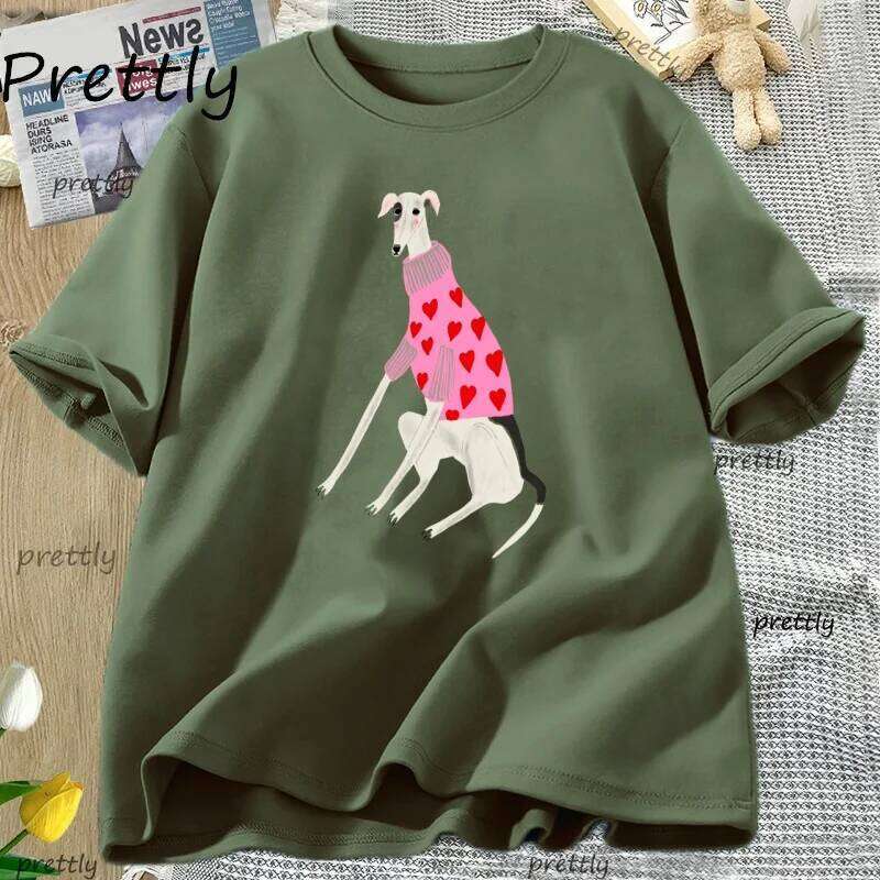 Funny Puppy T Shirt Men Women Cute Pet T-shirt Print High Quality Cotton Short Sleeve Tshirt Dog Love Tees Woman Clothing XJ260306