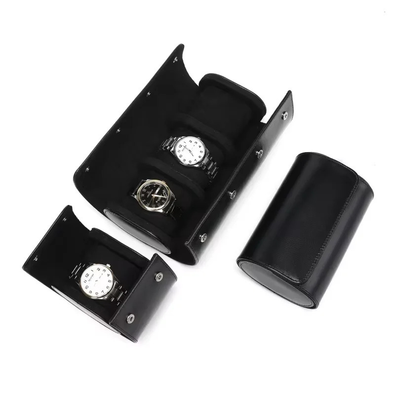 Embers Leather Watch Roll 1 2 3 slots Genuine Watch Storage Box Travel Bag Watch Case Gift Box 260306