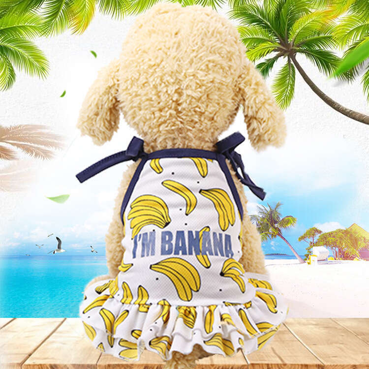 Famous brand Dog pet suspender dress clothing vest striped cat mesh dog accessories spring and summer Teddy Pomeranian manufacturer pupakaIK