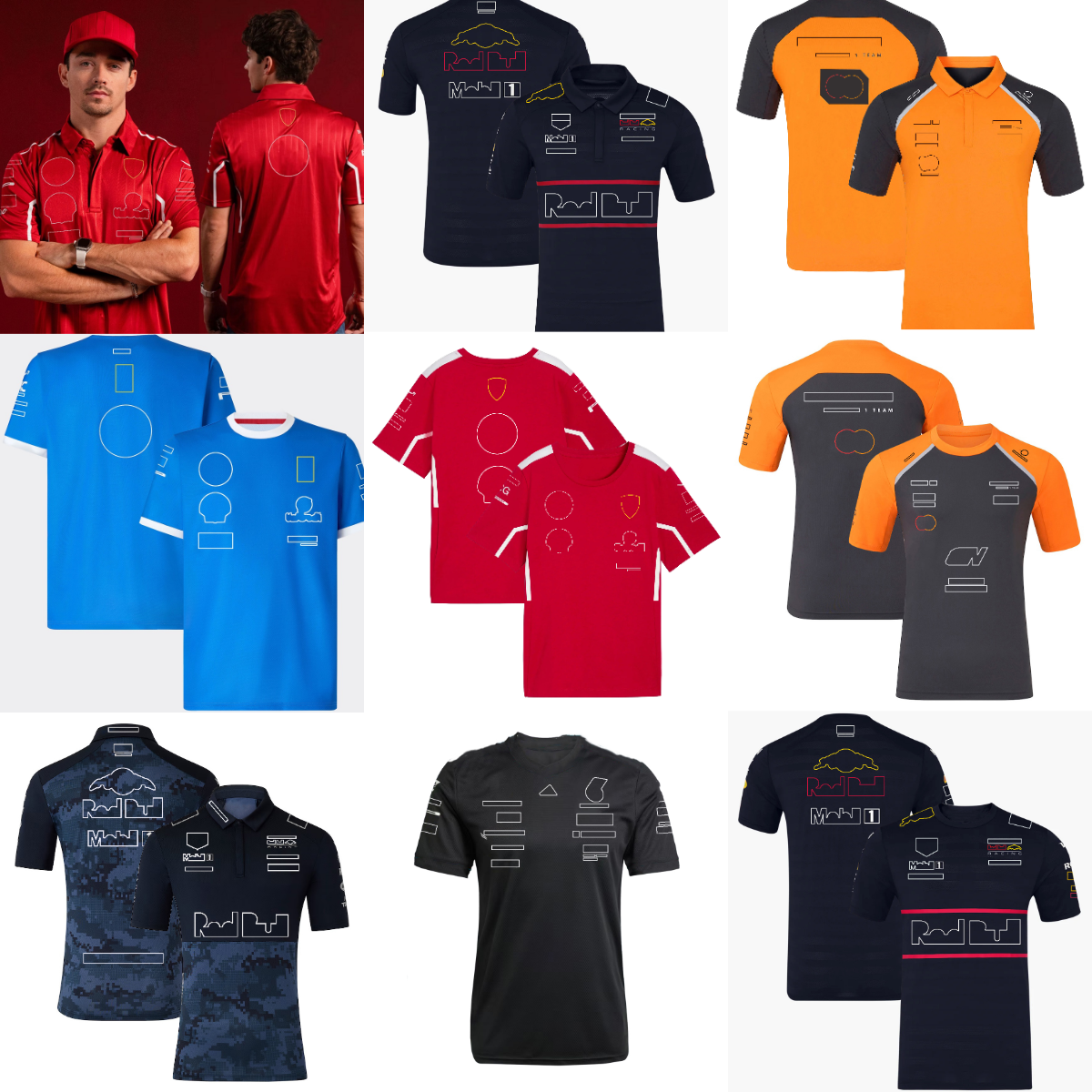 High quality f1 2026 Formula 1Hot-selling and popular T-shirt f1 t-shirt Racing Team T-shirts Fans Casual Breathable POLO Shirt Summer Car Jersey Shirts Plus Size Custom