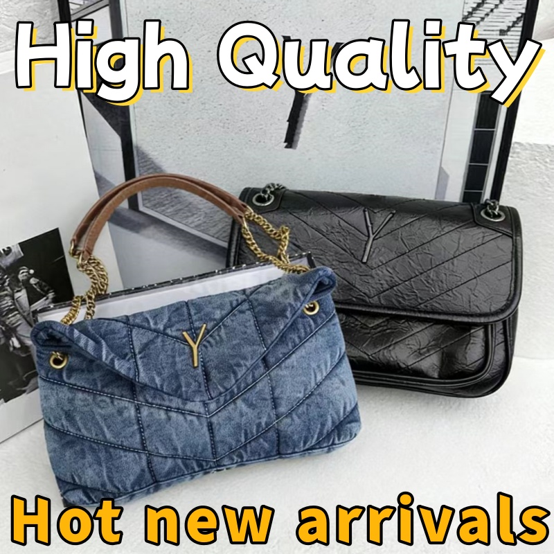 10A denim blue crossbody bags designer women bag jean purses designer woman handbag luxury designer shoulder cross body bag golden chain purse mini designer wallet
