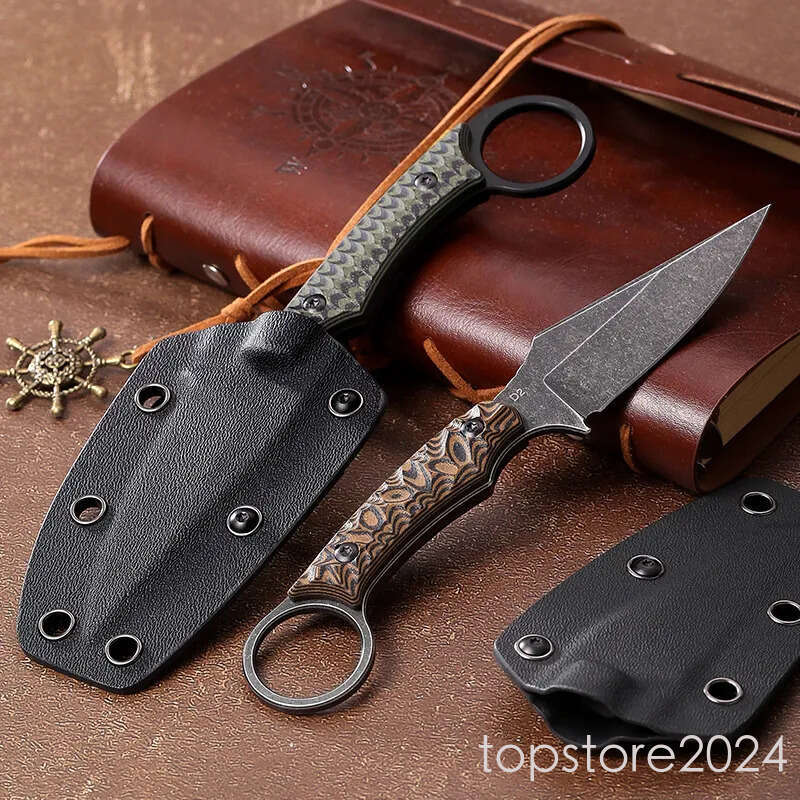 Trskt Kydex pocket knife Tactical With G10 Handle Cool EDC Tool For Camping Hunting Survival Necker Knife Unpacking Engraving Dropship