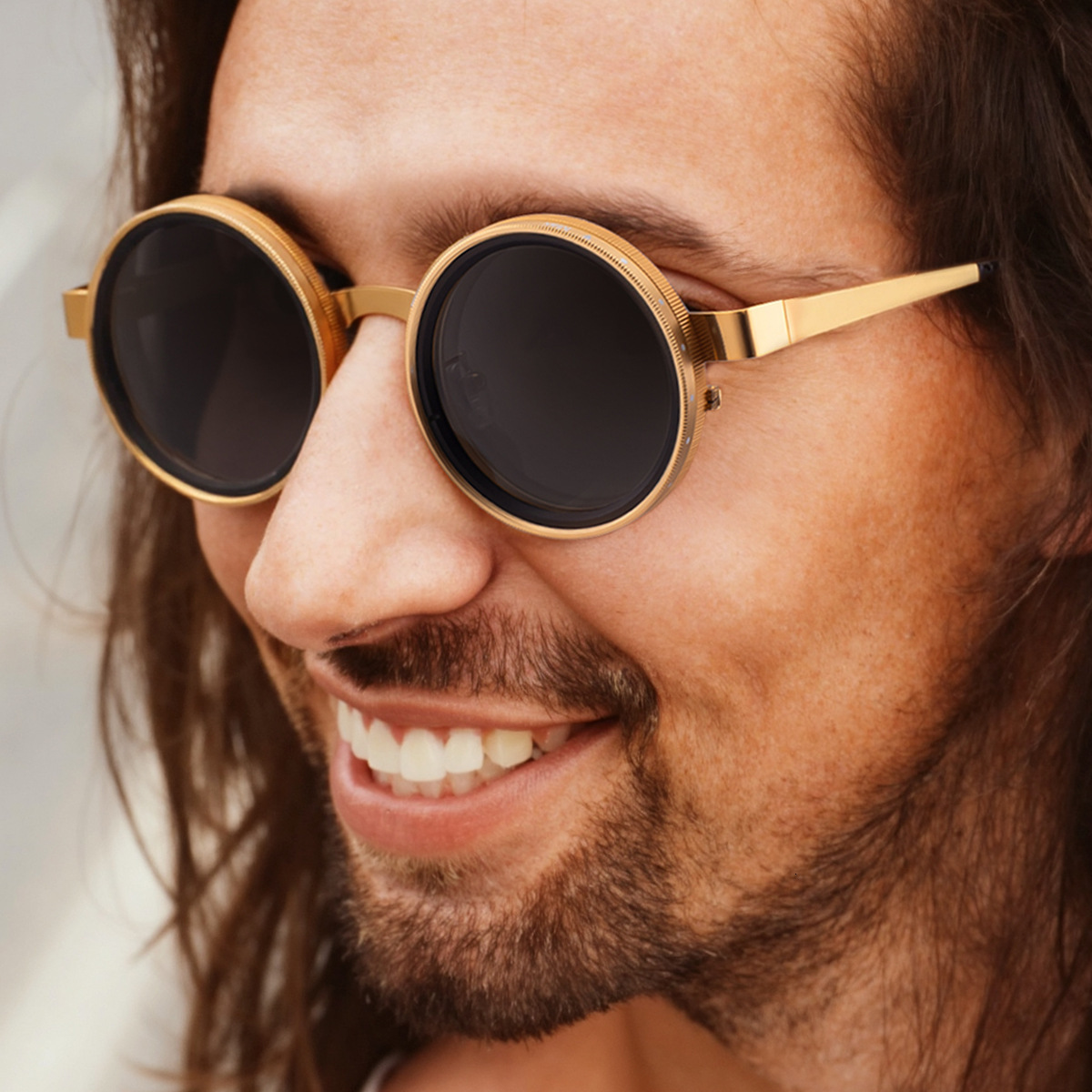 Vintage Designer Sunglasses For Men Women Round Frame Classic Retro UV Protection Polarized Sun Glasses Fashion Shades For Streetwear