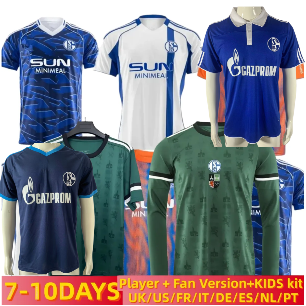 3XL 4XL 25 26 Schalke 04 Mens Soccer Jerseys 2025 2026 YOUNES SYLLA HOJLUND KARAMAN HAMACHE REMMERT SANCHEZ BACHMANN Home Away 3rd Football KIDS