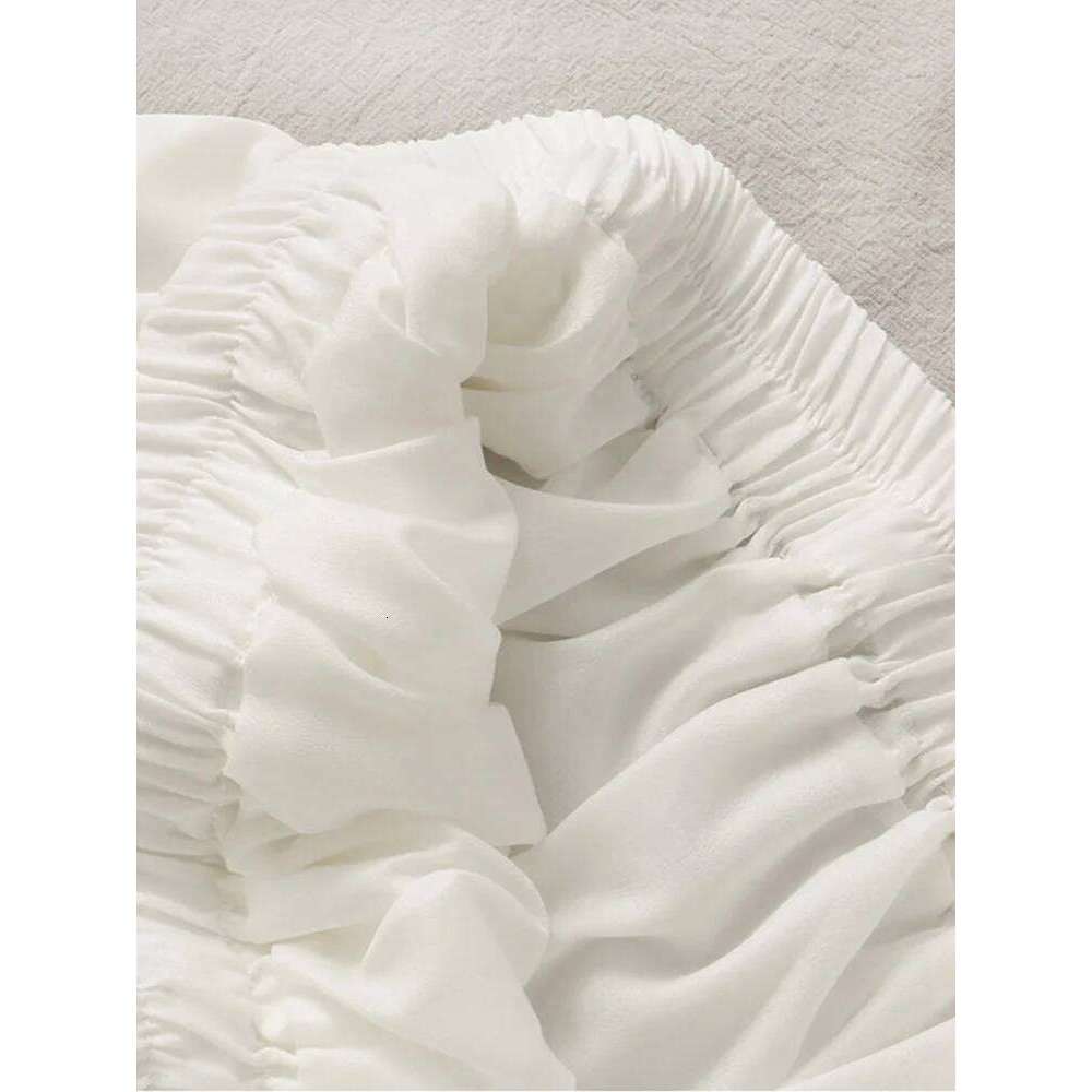 Women's High Waist Pleated Mini Skirt, Korean Fashion, Casual, Short, Black, White, A Line, Sexy, Alt Clothes, Female, Summer XJ260309