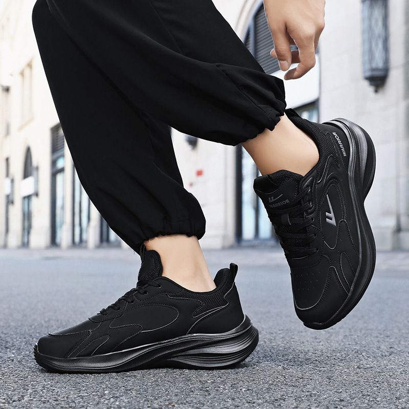 FitVille Mens Work Shoes Wide Athletic Lightweight Breathable Slip Resistant and Non Slip Walking Casual Sneakers 240801