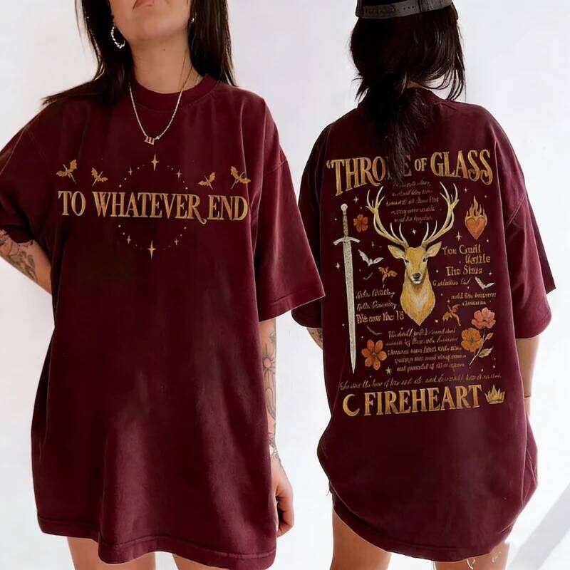 Throne Of Glass Casual Shirt Fantasy Reader Apparel Aelin Galathynius The Thirteen Inspired Sjm Merch Unisex graphic tshirts XJ260306