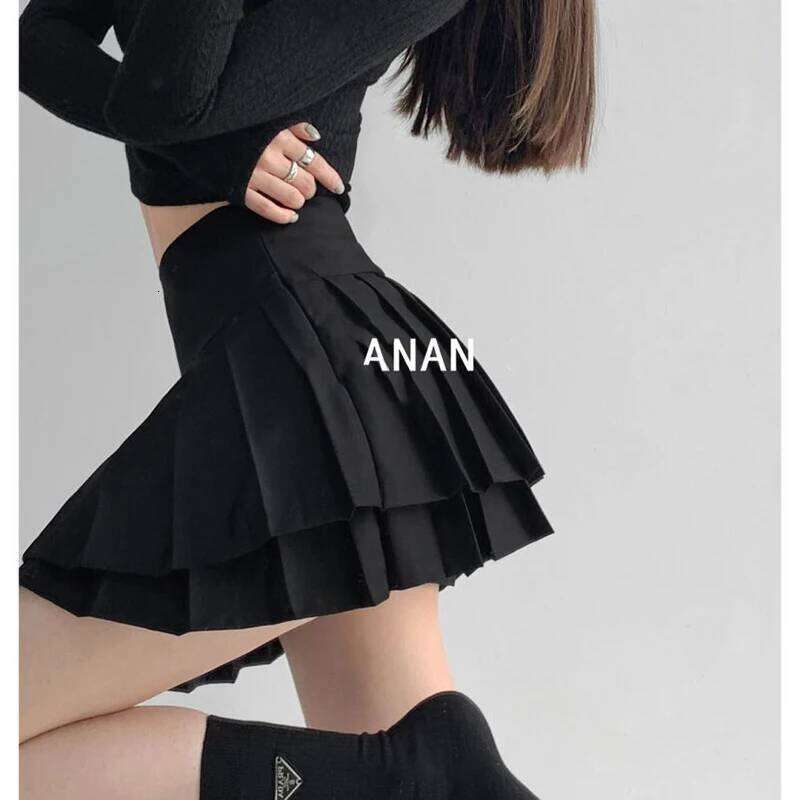 Gidyq Fashion Women Pleated Korean High Waist Sexy Mini Skirts Summer Tennis All Match Student Designed Dance Skirt New XJ260309
