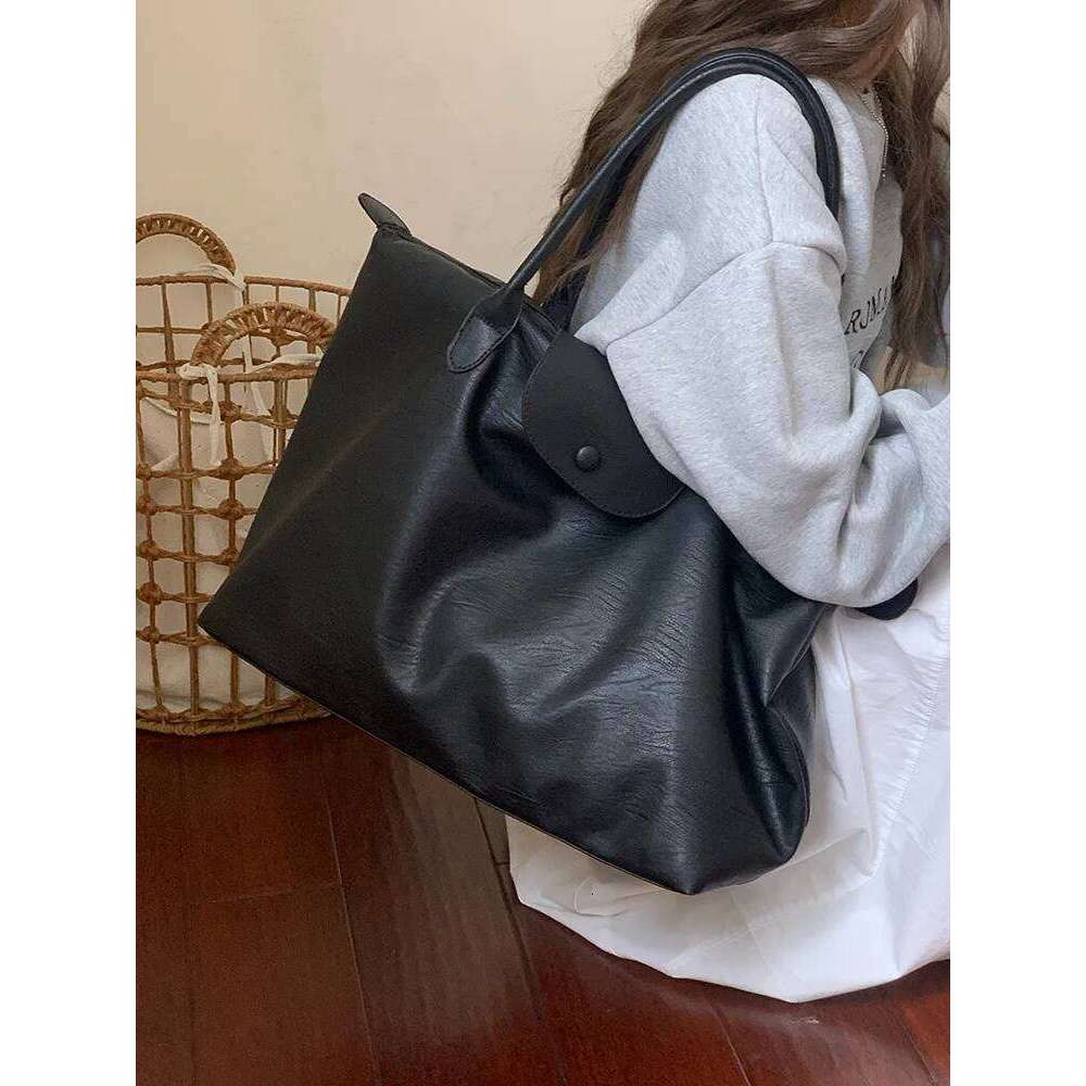 CGC BAG 2025 New Large Capacity Women Tote High Quality PU Leather Brand Shoulder Bag Simple Commuting Female Handbag H260309