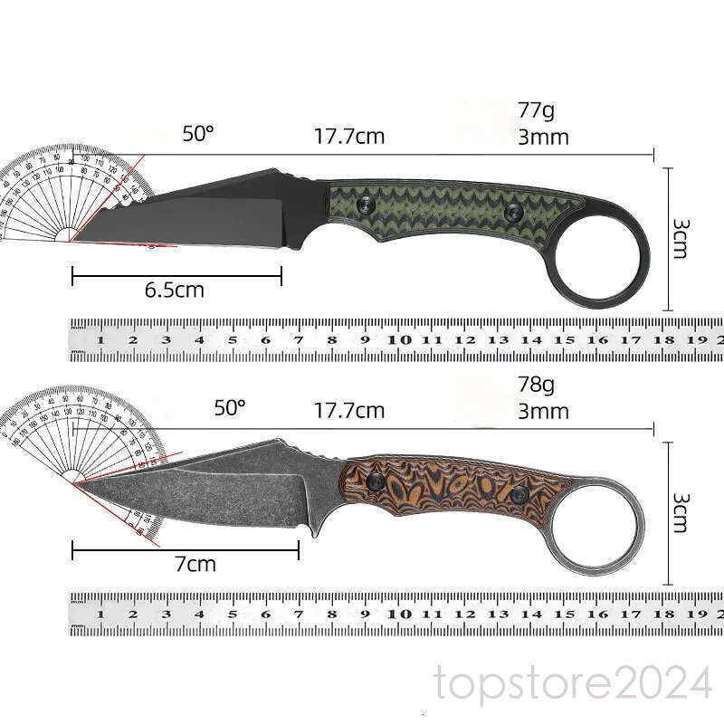 Trskt Kydex pocket knife Tactical With G10 Handle Cool EDC Tool For Camping Hunting Survival Necker Knife Unpacking Engraving Dropship