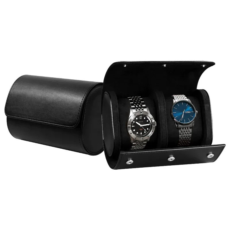 Embers Leather Watch Roll 1 2 3 slots Genuine Watch Storage Box Travel Bag Watch Case Gift Box 260306