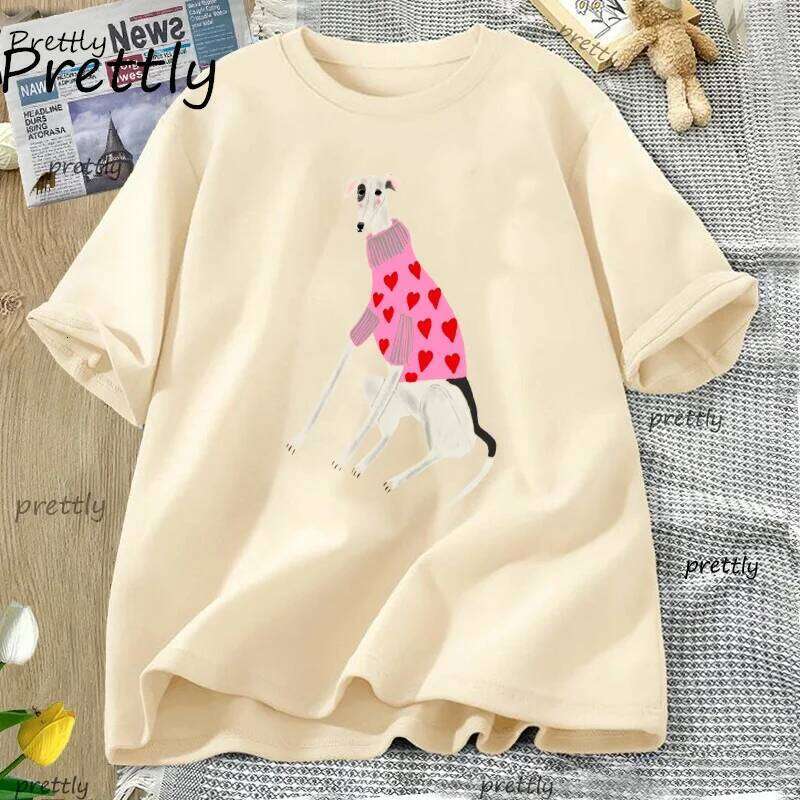 Funny Puppy T Shirt Men Women Cute Pet T-shirt Print High Quality Cotton Short Sleeve Tshirt Dog Love Tees Woman Clothing XJ260306