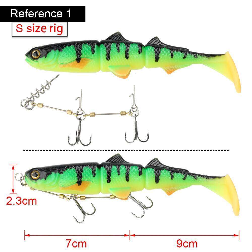 Spinpole Stinger Fishing Rig Hook for Big Shad Swimbait Center Pin Screw Pike Bass Trout Perch Bait Barbed Sharp Treble FishHook S260305