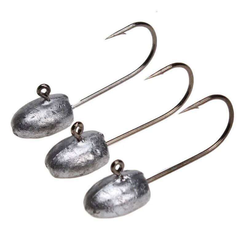 TEASER 10pc A030 1g 2g 3g 4g Small Jig Head For Soft Lure Lake Fishing Accessories Mini Jighead Hook S260305