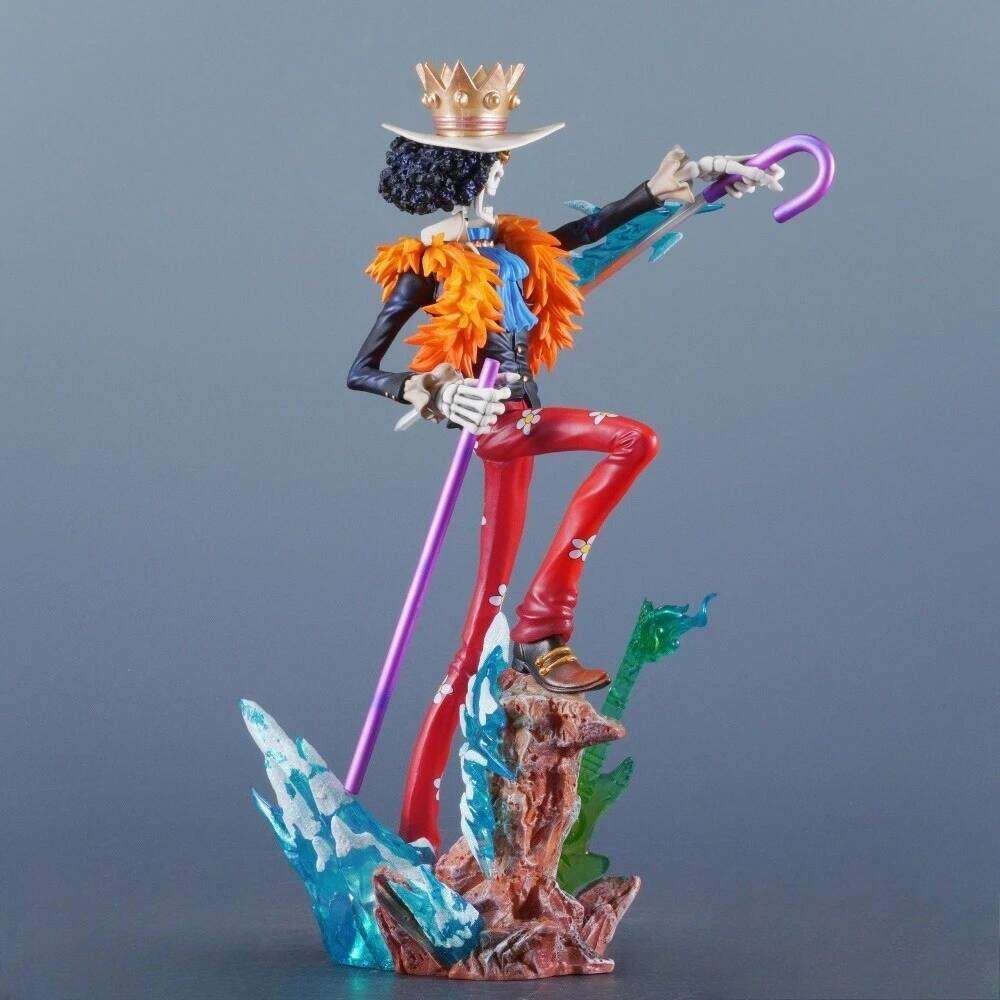 33cm/12.99in Anime ONE PIECE Figure Brook Action Figures Pvc Burukku Statue Desktop Ornamen Collection Model Toys Gifts C260309 - view 4
