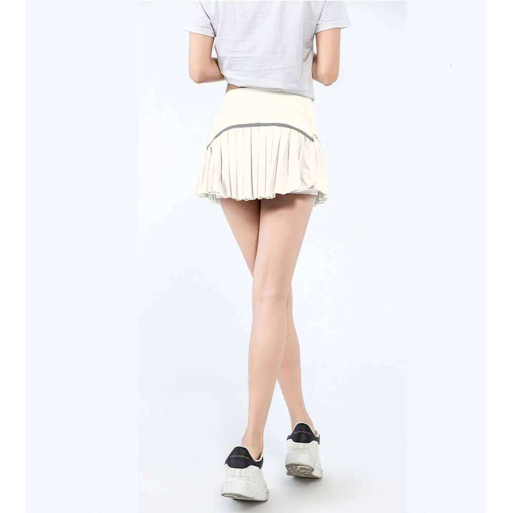 fashionable summer sports shorts women's pleated anti glare short running outdoor fitness breathable tennis skirt XJ260309