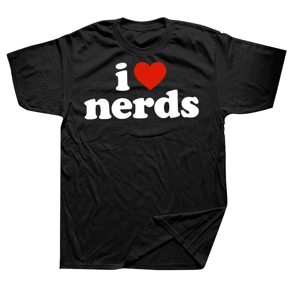 Funny I Love Nerds T-Shirt Summer Men Women Clothing Fashion T Shirts Short Sleeve Loose T-shirt Tops XJ260306