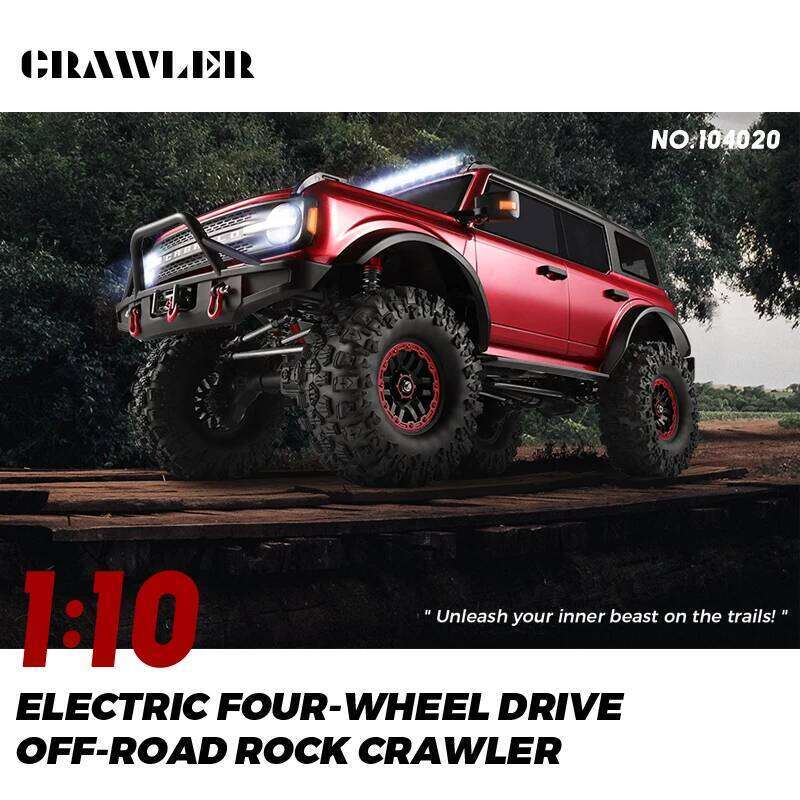 WLtoys 104020 1/10 Professional RC Car Off Road 4x4 2.4G 4WD Remote Control Climbing Cars 45mins Upgrade Version Adult Kids Toy C260306