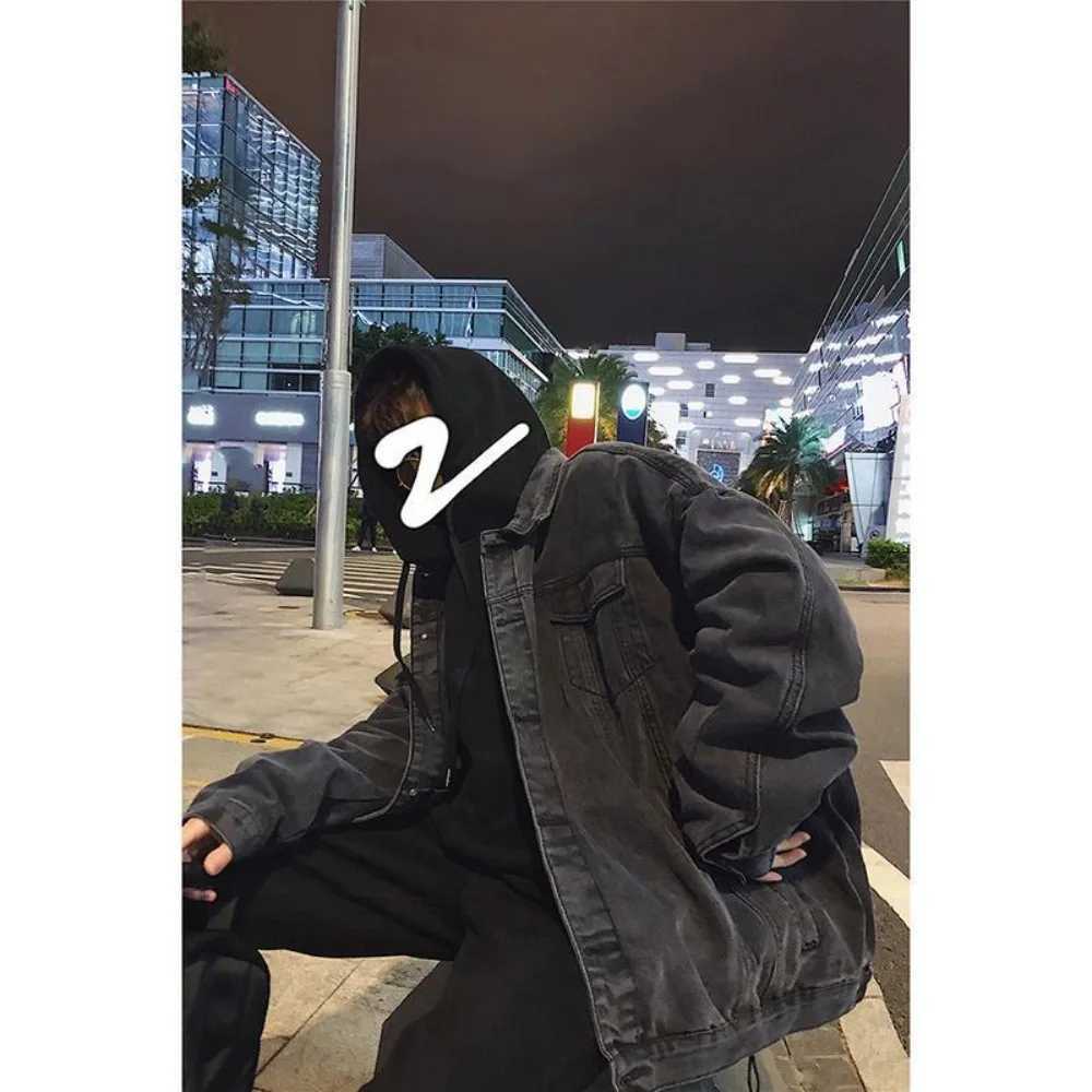 Retro Casual Loose Denim Jackets for Men Spring Autumn Korean Fashion High Street Jacket Coats Streetwear Men Clothing M260309