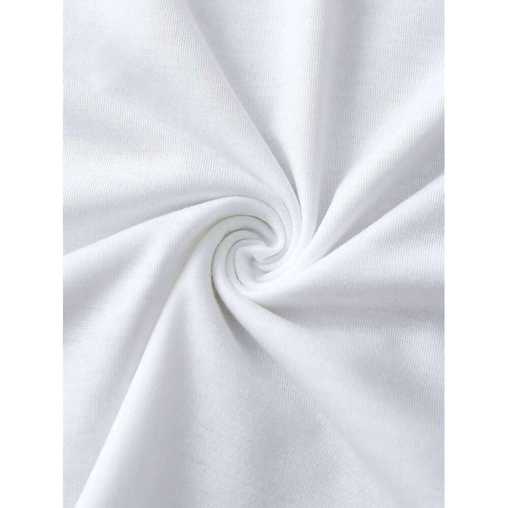 Cartoon Funny Dachshund Print Women's Casual Round Neck Fashionable White T-shirt Suitable for Women in Summer XJ260306