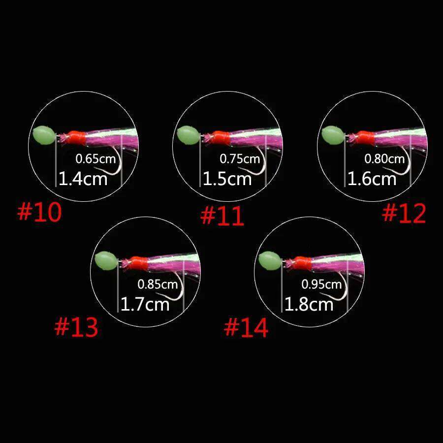 Mrlurion 3bags Fishing string for Mackerel sea water fishing lure tackle ,sabiki rig hooks with Flasher skin S260305