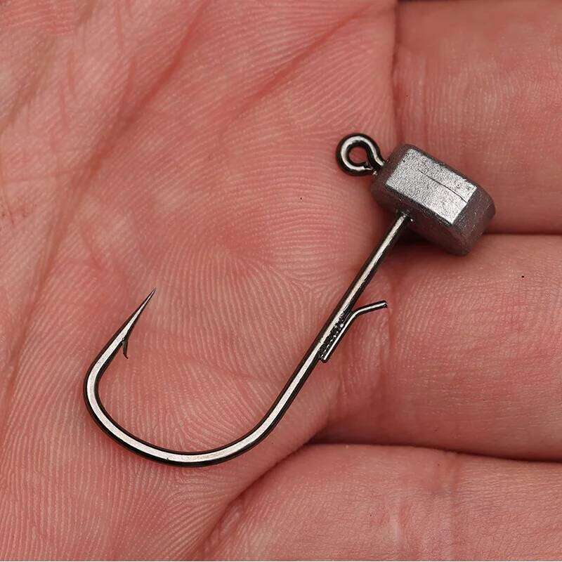 Fishing NED Jig Hook Tumbler Roly-poly Stand Head Mousing Hooks Float Shrimp Soft Bait Fishhook Long Cast Bass Lot 10 Piece S260305