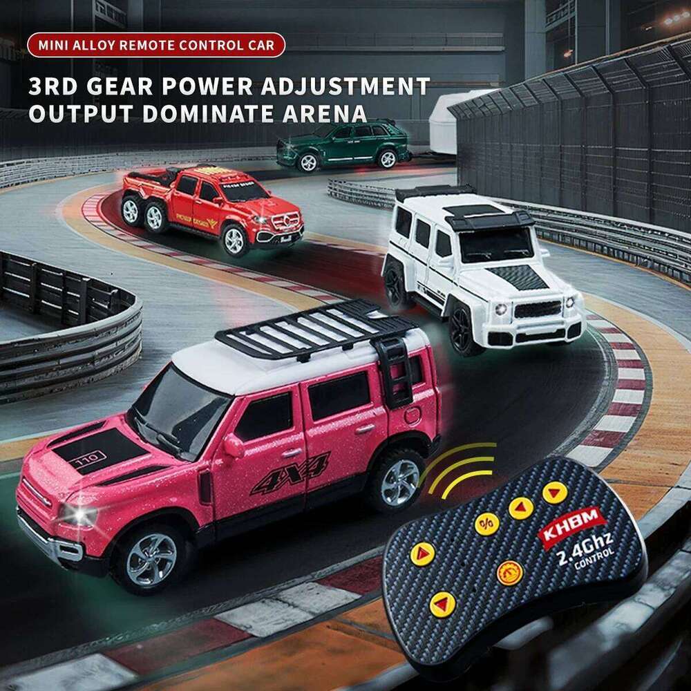 New RC MINI Alloy 1/64 Remote Control Car Convenient to Carry 60 Minutes of Work Time Children's Gifts Electronic Toys C260306