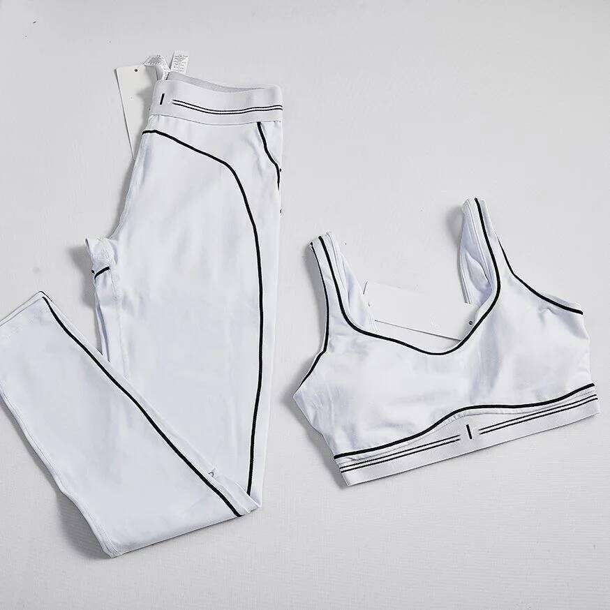 New Women S High Quality Fabric Yoga Breathable And Shockproof Sports Top Pants Set MAKOUFEI