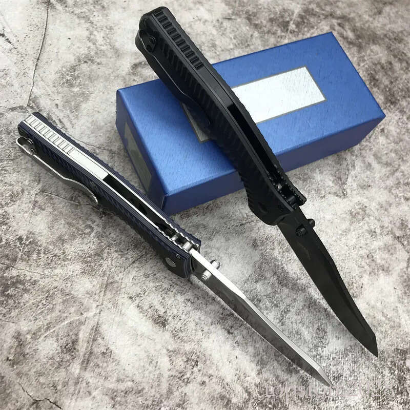 High Quality Outdoors 810 Osborne Contego Plain Edge Folding pocket knife Knife CNC D2 Steel Blade G10 Handle Tactical Hunting Camping Pocket KNIVES B