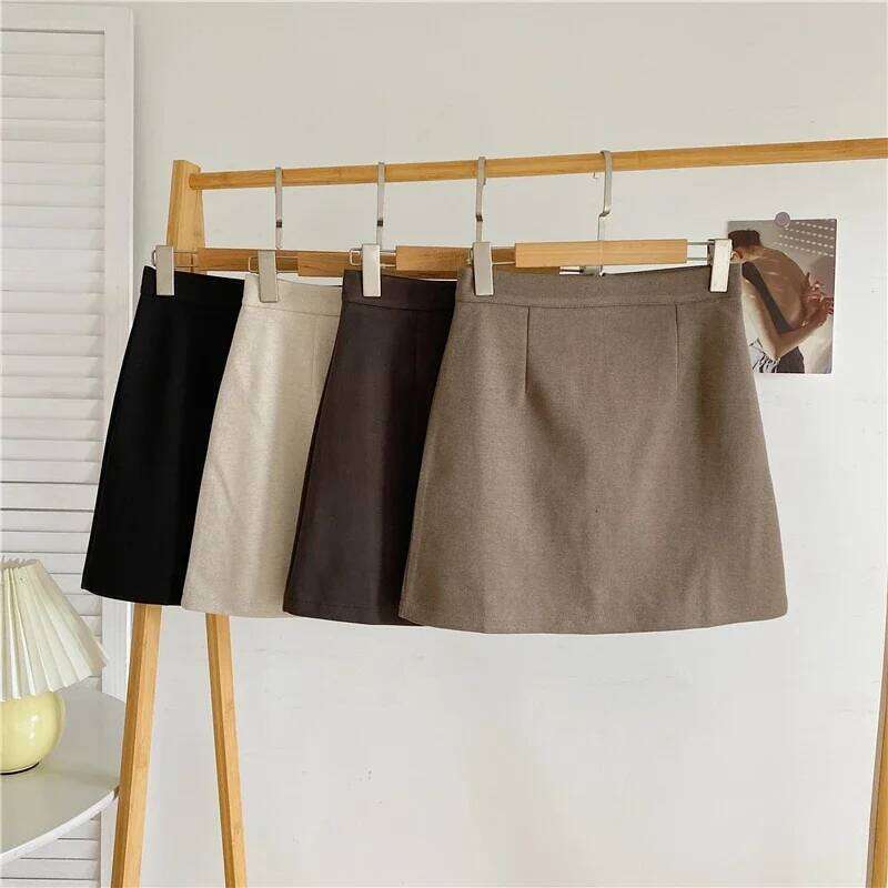 Mini Skirts Women Pure A-line Sexy Prevalent Daily Minimalist Summer Basic Preppy Street Style BF Newest Above Knee Ins Clothes XJ260309