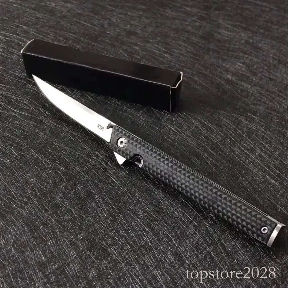 Wholesale M390 Lightweight Folding 3.14 in Blade Black Nylon HandleOutdoor pocket knife Tactical EDC Pocket Knife Hunting Rescue Survival Tool 3300 53