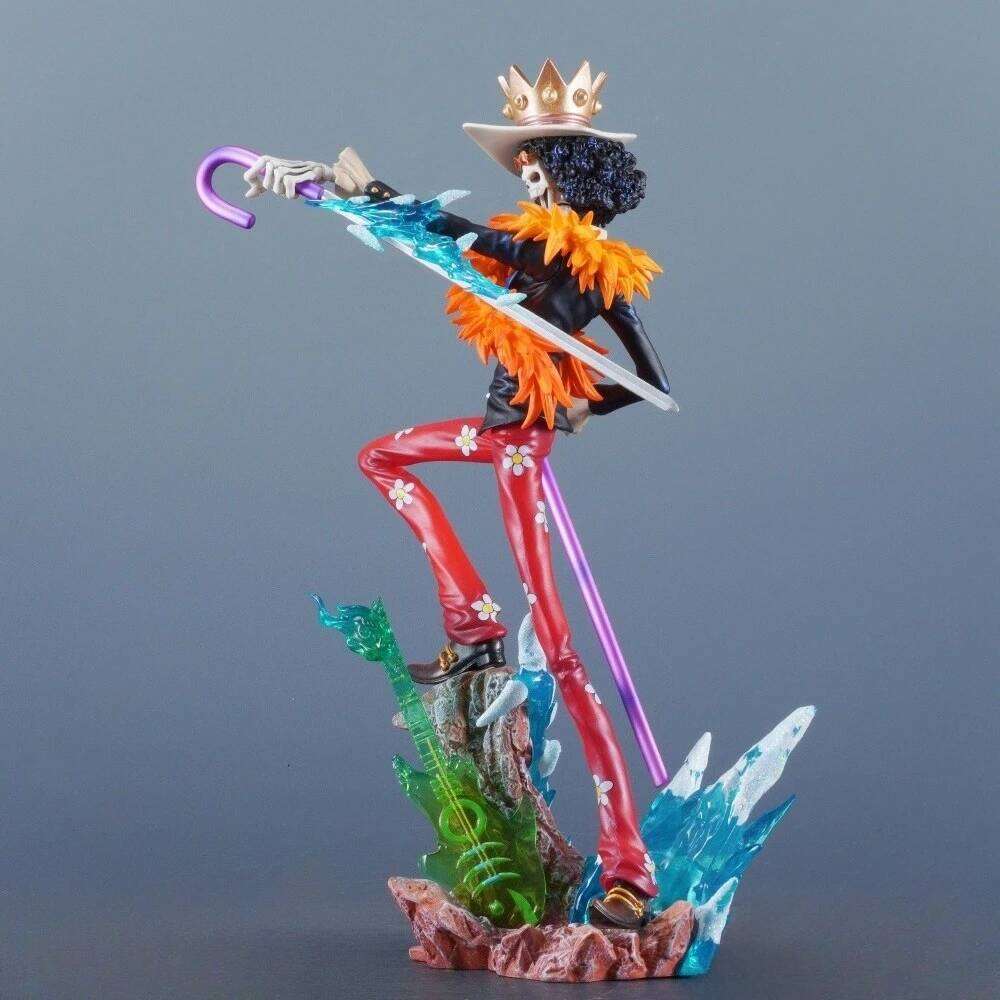 33cm/12.99in Anime ONE PIECE Figure Brook Action Figures Pvc Burukku Statue Desktop Ornamen Collection Model Toys Gifts C260309 - view 6