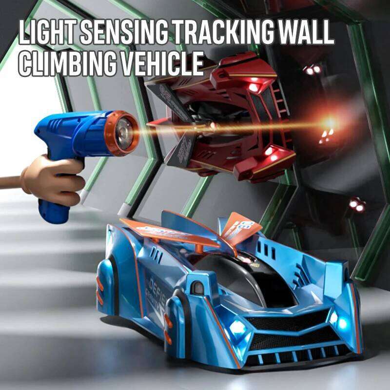 Light-Chasing Infrared Sensor Remote Control Wall-Climbing Four-Wheel Drive Racing Car, Children's Toy Car C260306