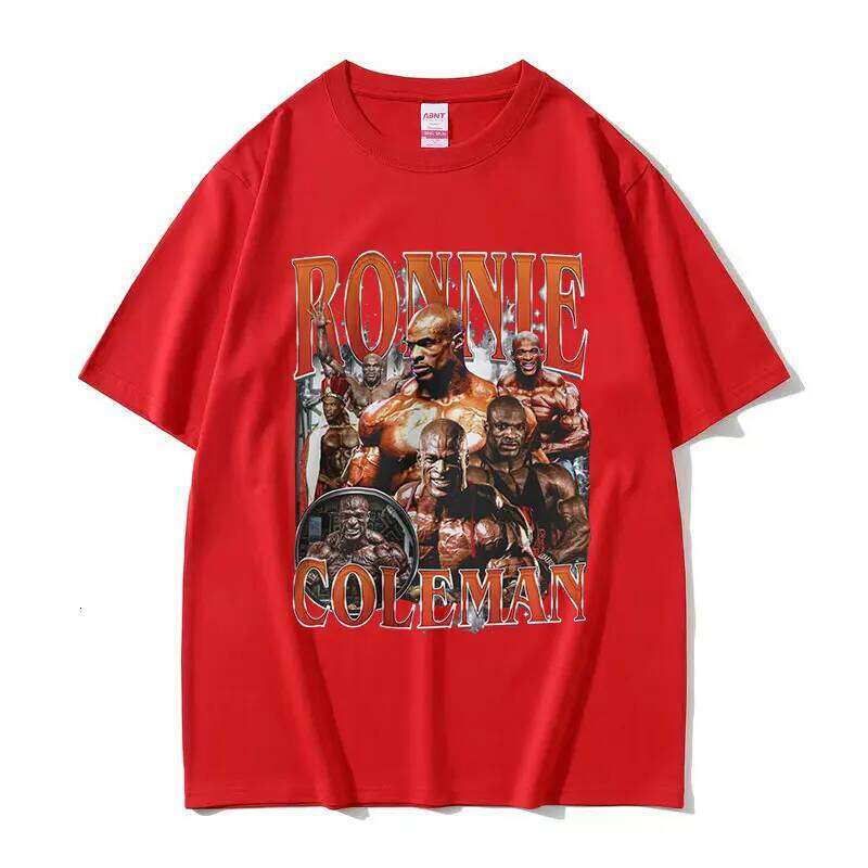 Vintage Ronnie Coleman Gym Graphic T Shirt Funny Bodybuilder Fashion Clothing T-shirts Men women Casual Oversized T-Shirt XJ260306