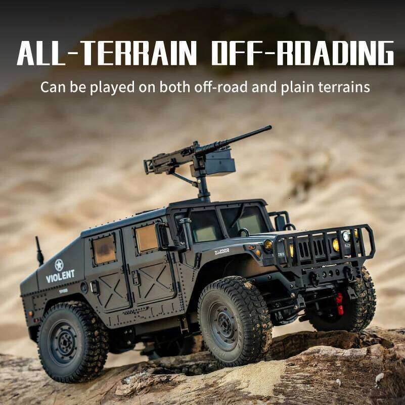 JHD For JJRC C8835 RC Car Simulation 4x4 All-terrain 2.4G Off-road Climbing Electric Truck with LED Light With Spare Battery C260306
