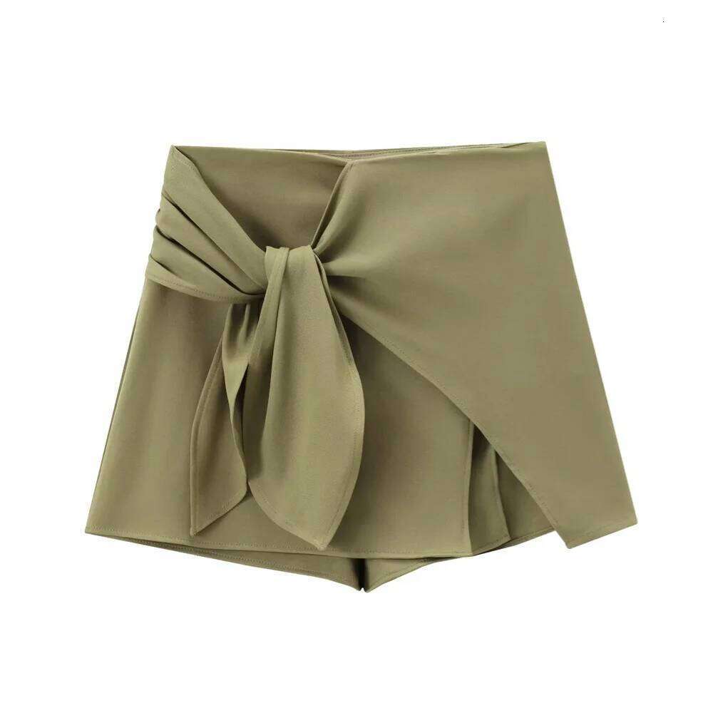 Summer new women's design sense niche atmospheric French European and American style knot decoration skirt pants XJ260309