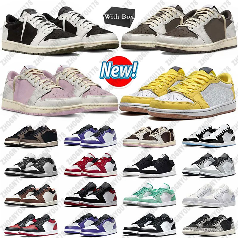 Con Scatola 1S Scarpe Da Basket Basse Travis Reverse Mocha Medium Oliva Blu Ner…