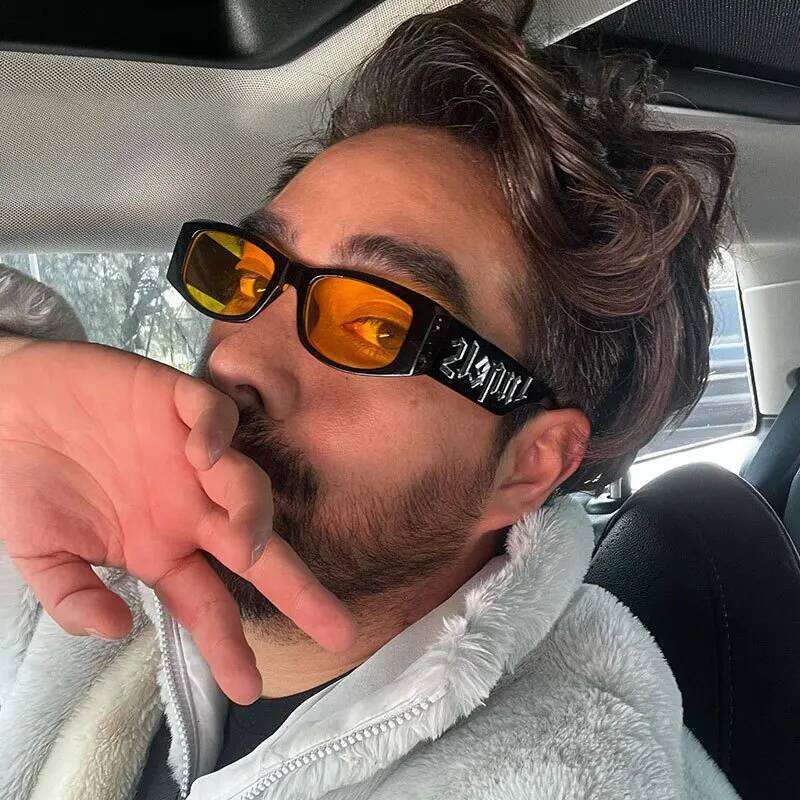 Hip Hop Small Classic Men Women Fashion Sunglasses Designer Square Brand Unisex Glasses Stylish Popular Trend Shades