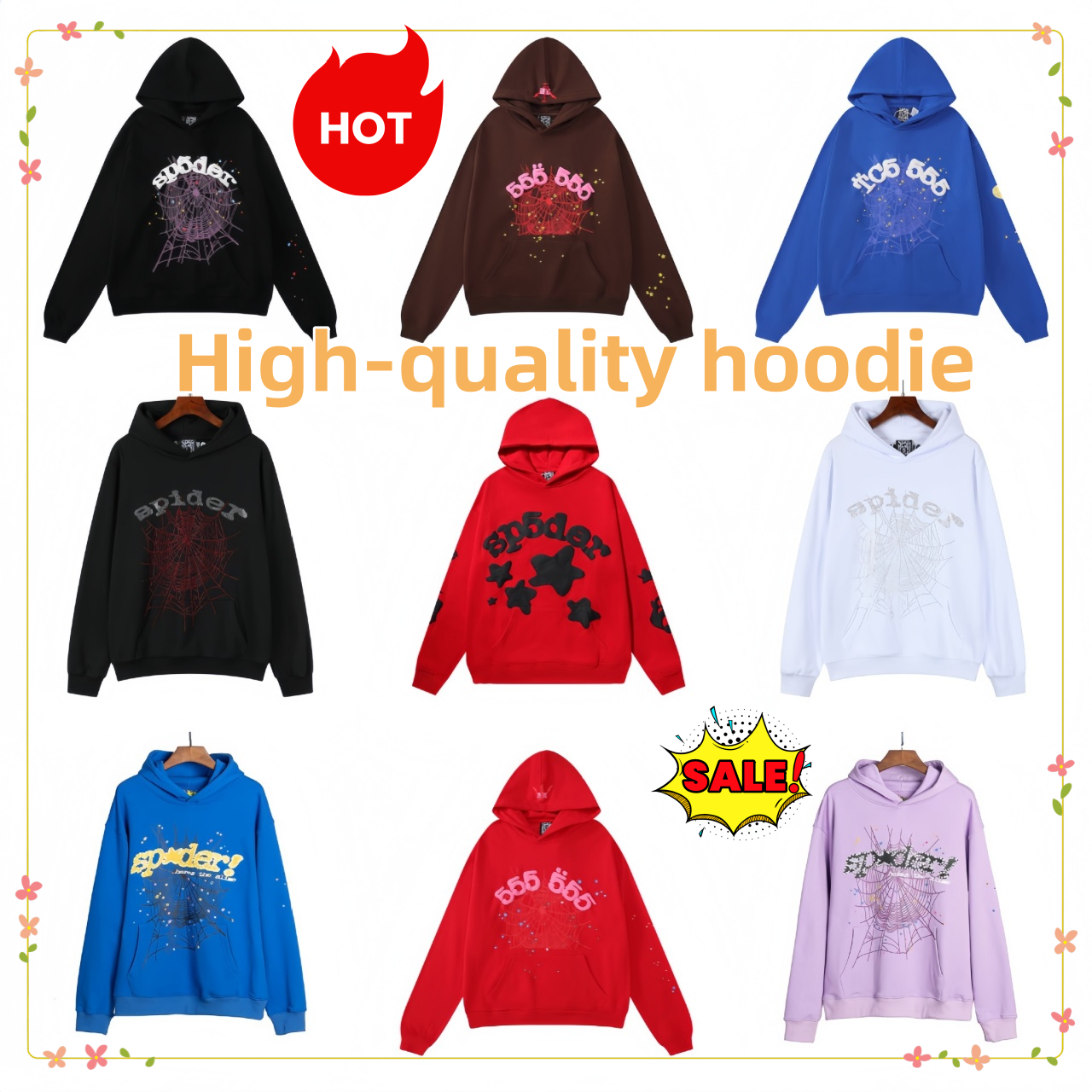 spider designer for mens hoodie rhinestone for men graphic hoodie hip pop hoody sweatpants fashion hoodies for men Woman web Puff Printed y2k hoodies dhgate size S-XL