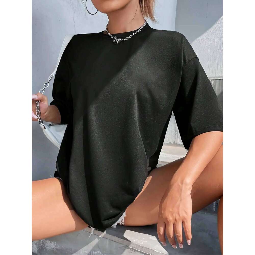 IT'S I'm EVERYTING'S FINE Printed for Women's Spring/Summer Fashion Trend Top Short Sleeve Comfortable T-shirt XJ260306