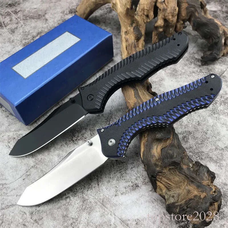 High Quality Outdoors 810 Osborne Contego Plain Edge Folding pocket knife Knife CNC D2 Steel Blade G10 Handle Tactical Hunting Camping Pocket KNIVES B