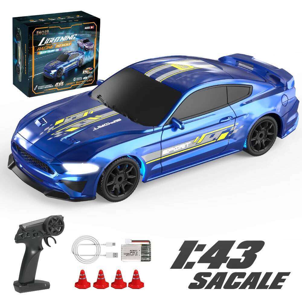 1:43 4WD RC Drift Racing 2.4G High Speed Four Wheel Drive Remote Control Mini Car Models for Boys Children Gifts C260306