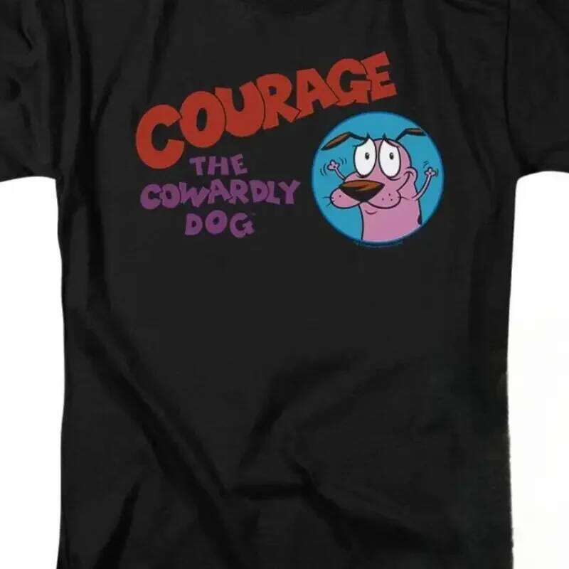 Classic Courage The Cowardly Dog Logo T Shirt Graphic T-shirt Lady Fashion Print Summer Cute 90s Women Short Sleeve Female Tee XJ260306