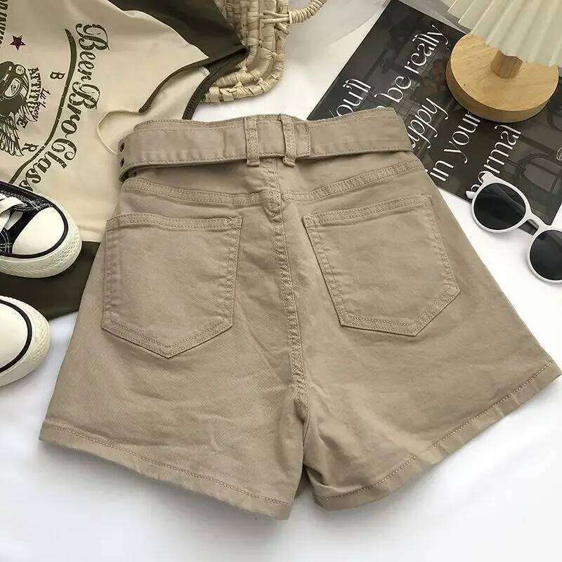 Women Mini Denim Skirts Multi Pockets Streetwear Personal Cool Ladies High Waisted A-line Wrap-around Cargo Skirt 2025 New XJ260309