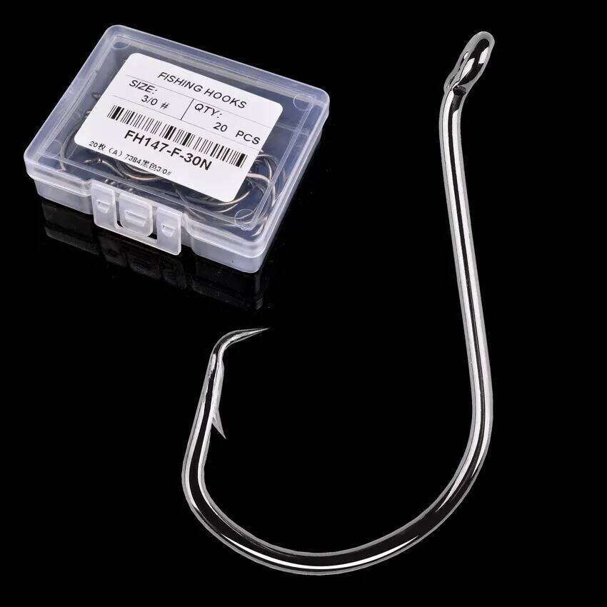 20pcs/box 6#-7/0# High Carbon Steel Hooks Octopus Sport Circle Fishing Hook Carp Fishhook Jig Big Barbed Sea Fishhooks S260305 557