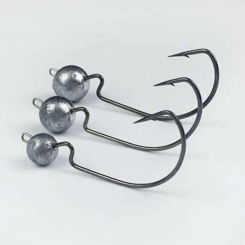 Fishing Mustad Hook Jig Head Sharp Original Color 3.8/5.7g/7.5/10.5g Worm Crank Fishhook Lot 3 Pieces S260305