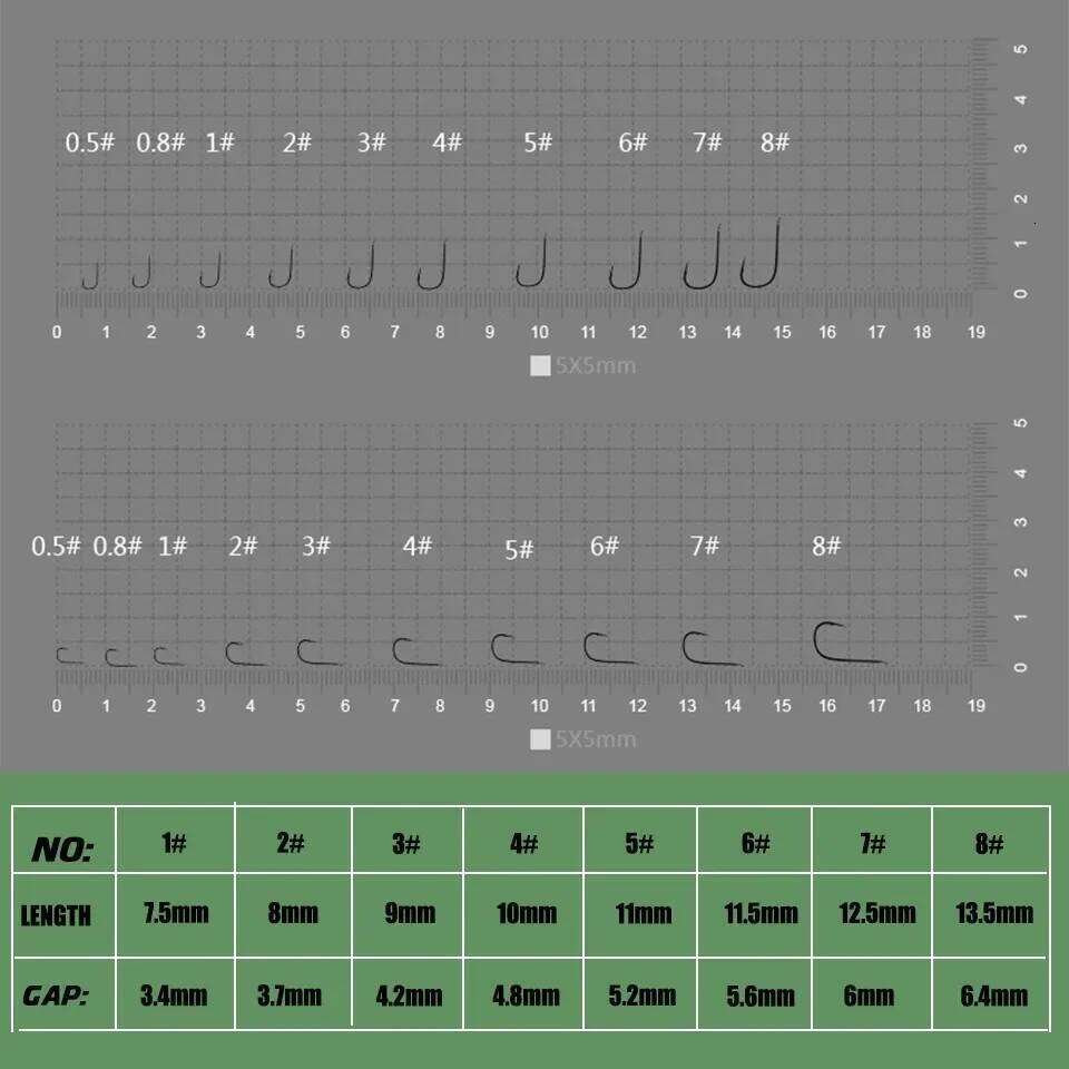 50pcs/ lots small hooks panfish perch trout sunfish bluegrill crucian barbed and no barb fishhook for stream fishing S260305