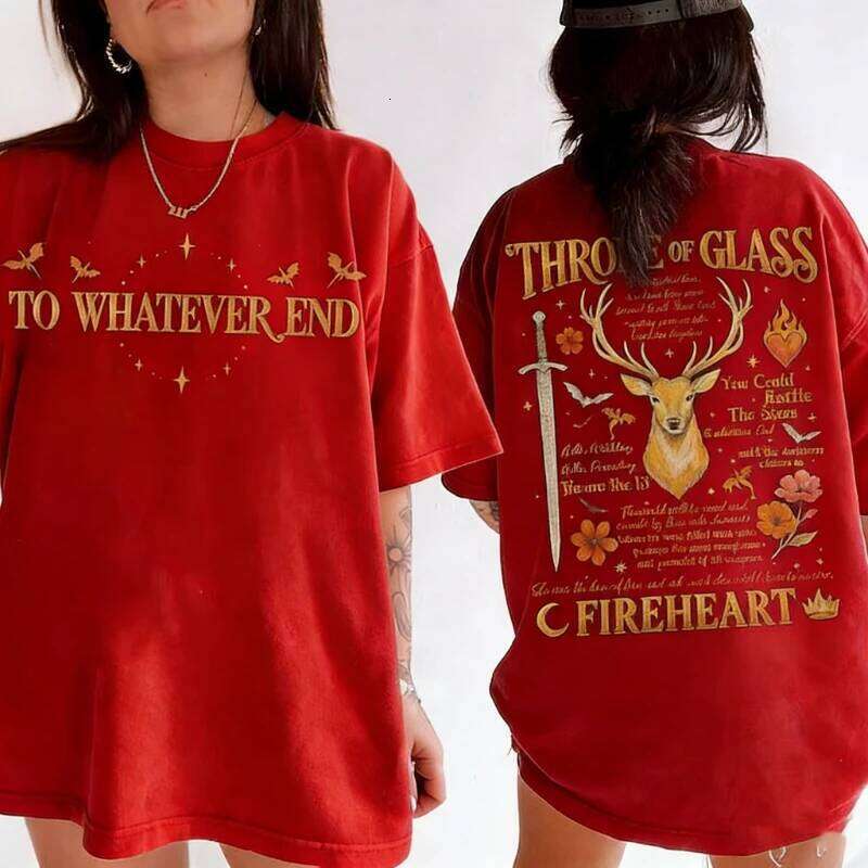 Throne Of Glass Casual Shirt Fantasy Reader Apparel Aelin Galathynius The Thirteen Inspired Sjm Merch Unisex graphic tshirts XJ260306
