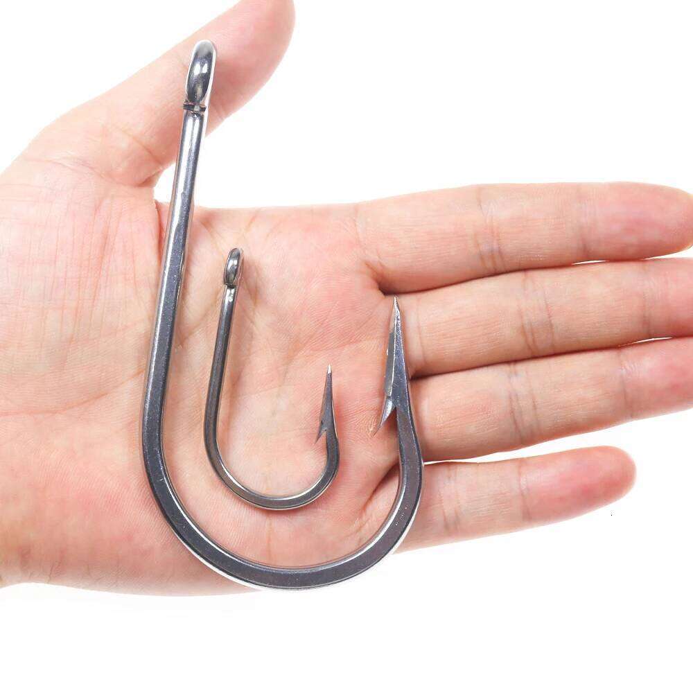 WIFREO 5/0-13/0 Stainless Steel Saltwater Hook Big Game Jigging Tuna Shark Fishing Bait Heavy Duty Fishhooks 7691 S260305